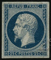 N°10 25c Bleu, Quasi SC - TB - 1852 Louis-Napoléon