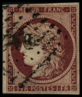 N°6 1F Carmin - TB - 1849-1850 Cérès