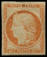 N°5g 40c Orange, Réimp - TB - 1849-1850 Ceres