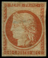 N°5c 40c Orange, Gomme Brunâtre, Signé JF Brun - TB - 1849-1850 Cérès