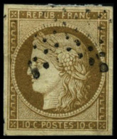 N°1 10c Bistre - TB - 1849-1850 Cérès