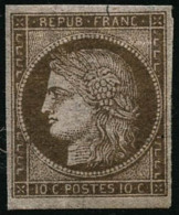 N°58 10c Brun S/rose ND - TB - 1871-1875 Ceres