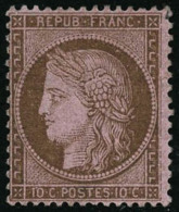 N°58 10c Brun S/rose - TB - 1871-1875 Ceres