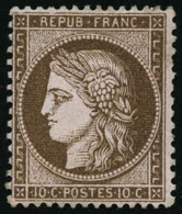 N°58 10c Brun S/rose - TB - 1871-1875 Ceres