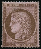 N°58 10c Brun S/rose - TB - 1871-1875 Ceres