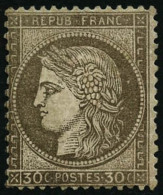 N°56 30c Brun, Certif Calves - TB - 1871-1875 Ceres