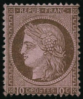 N°54 10c Brun S/rose - TB - 1871-1875 Ceres