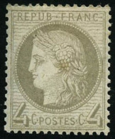 N°52 4c Gris, Signé Calves - TB - 1871-1875 Ceres