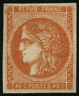 N°48 40c Orange - TB - 1870 Bordeaux Printing