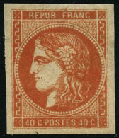 N°48 40c Orange, Pièce De Luxe - TB - 1870 Bordeaux Printing