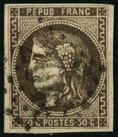 N°47 30c Brun - TB - 1870 Bordeaux Printing