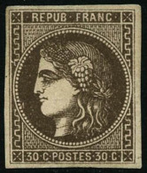 N°47 30c Brun - TB - 1870 Bordeaux Printing