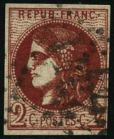 N°40Bf 2c Rouge-brique Foncé - TB - 1870 Ausgabe Bordeaux