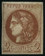 N°40B 2c Brun-rouge R2 - TB - 1870 Ausgabe Bordeaux