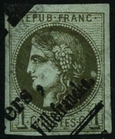 N°39C 1c Olive R3, Obl Typo - TB - 1870 Ausgabe Bordeaux