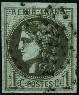 N°39B 1c Olive R2 - TB - 1870 Bordeaux Printing