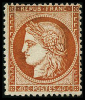 N°38d 40c Orange, Variété 4 Retouché, RARE  - TB - 1870 Belagerung Von Paris