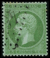 N°35 5c Vert Pâle S/bleu - TB - 1863-1870 Napoleon III With Laurels