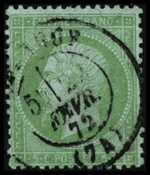 N°35 5c Vert Pâle/bleu - TB - 1863-1870 Napoleon III With Laurels