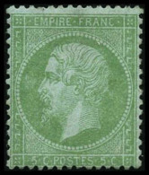 N°35 5c Vert Pâle/bleu - TB - 1863-1870 Napoleon III With Laurels