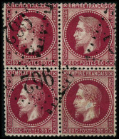 N°32 80c Rose, Bloc De 4 - TB - 1863-1870 Napoléon III. Laure