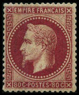 N°32 80c Rose, Signé JF Brun - TB - 1863-1870 Napoleon III With Laurels