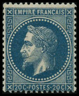 N°29B 20c Bleu, Type II - TB - 1863-1870 Napoleon III With Laurels