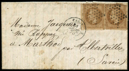 N°28B La Ville De Florence Avec Cachet De Route 24/9/70 Pour La Savoie. Cachet D'arrivé Mal Marqué - B - 1863-1870 Napoléon III. Laure