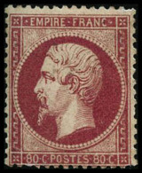 N°24 80c Rose - TB - 1862 Napoleon III