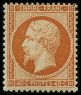 N°23 40c Orange, Signé Calves - TB - 1862 Napoléon III.