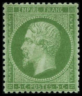 N°20 5c Vert, Pièce De Luxe Roumet - TB - 1862 Napoléon III.