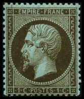 N°19b 1c Mordoré, Signé Calves - TB - 1862 Napoleon III