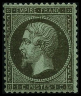 N°19 1c Olive - TB - 1862 Napoleon III