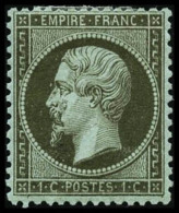 N°19 1c Olive - TB - 1862 Napoleone III