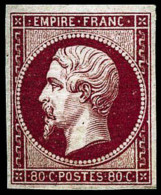 N°17B 80c Rose, Quasi SC Signé Calves - TB - 1853-1860 Napoleone III