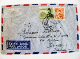 Cover From Egypt 1948  To Italy Pyramids, 2 Cancels Are On The Back Side - Storia Postale
