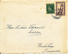 Finland Cover Sent To Denmark 16-10-1947 - Lettres & Documents