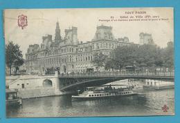 CPA TOUT PARIS 82 - Hôtel De Ville Pont D'Arcol (IVème Arrt.) Ed. FLEURY - Paris (04)