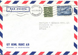 Finland Air Mail Cover Sent To Denmark Helsinki 2-5-1968 - Covers & Documents