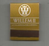 G-I-E, Tabac , Boite, Pochette D'ALLUMETTES, 2 Scans, Publicité, Cigares , Sigaren Willem II, Galerie Anspach - Scatole Di Fiammiferi - Etichette