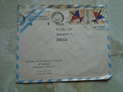 D149086 Cover  Argentina  Buenos Aires 1964 - Legacion De La Republica Popular De Hungria - Lettres & Documents