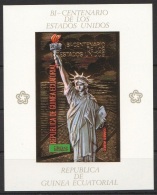 Sheet II, Equatorial Guinea 1974 American Bicentenary, Liberty, Imperf, Non Dentele 2 - Unabhängigkeit USA