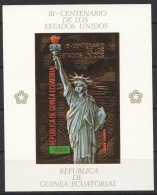 Sheet II, Equatorial Guinea 1974 American Bicentenary, Liberty, Imperf, Non Dentele 1 - Unabhängigkeit USA