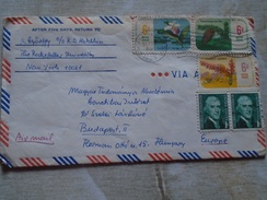 D149133A USA  1969 New York  Many Stamps  To Hungary  MTA Genetic Institute -1969 - 1921-40