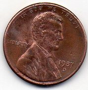 U.S.A. - One Cent 1987 D - Lincoln - 1959-…: Lincoln, Memorial Reverse