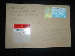 LR Pour La FRANCE TP S 30 Paire + TP S 5 OBL.25 NOV 2014 - Storia Postale