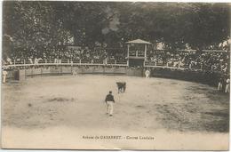 Arenes De Gabarret Course Landaise Circulee En 1925 Dos Vert RARE - Gabarret