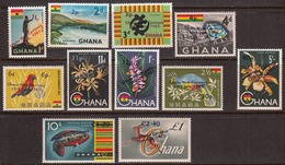 Ghana 1965 Full Set, Mint No Hinge, See Notes, Sc# 216-226, Mi 224-236 - Ghana (1957-...)