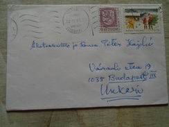 D149166  Suomi Finland -Cover   - Finno-Ugric Dep.  Prof. Peter Hajdú 1981 - Storia Postale