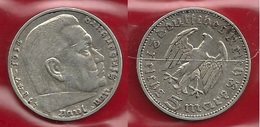 GERMANIA 1935 J - 5 Reichs Mark  BB / SPL - Argento / Argent / Silver - Confezione In Bustina - (3 Foto) - 5 Reichsmark